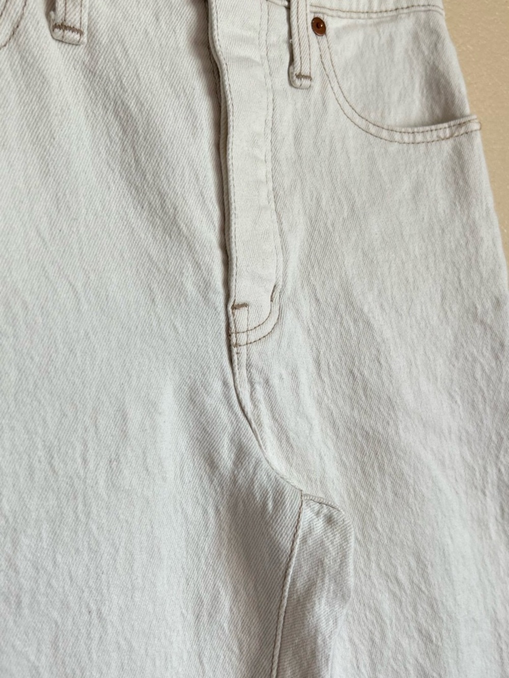 Madewell Cream Denim Jeans - Picture 10 of 12